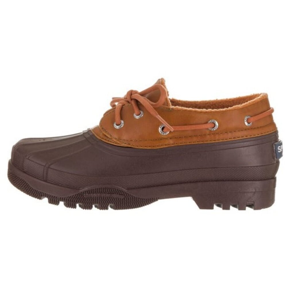 SPERRY | 8 / 8.5 | Top Sider Navy Camel Leather Rain Ankle Duck Booties